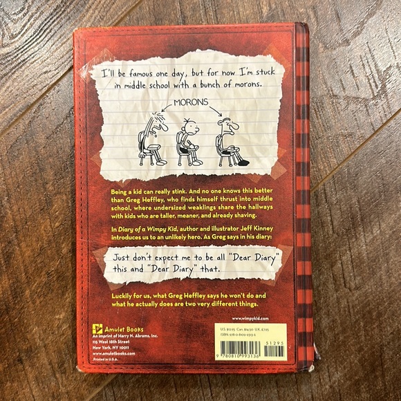 Hardcover Diary of a Wimpy Kid #1 - Picture 3 of 4
